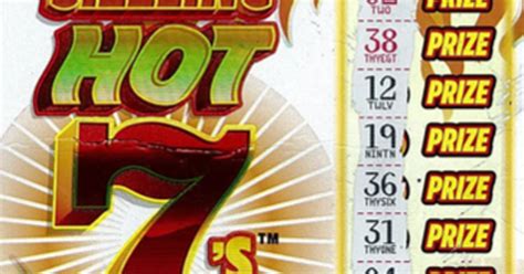 sizzling hot 7 lottery ticket